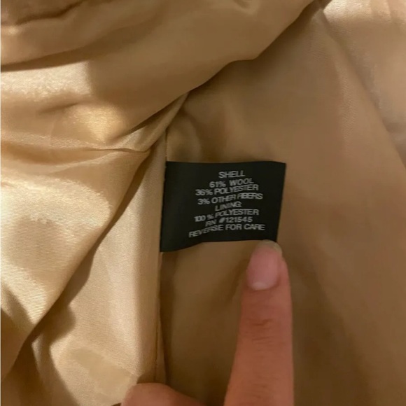 London Fog Tan Peacoat - Picture 3 of 4